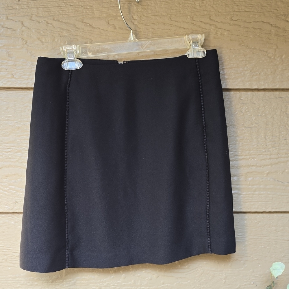 Banana Republic Black A-line Mini Skirt Lined 4